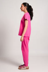 Elsie – LaRosa Night Wears for Women – Cotton Summer Sets Collection | Larosawears | Shop Online – Side View